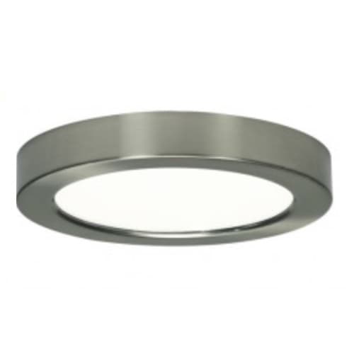 Satco 13.5W 7-in LED Blink Round Flush Mount, 120V, 3000K, Brushed Nickel