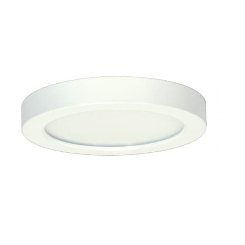 Satco 13.5W Round 7 Inch LED Flush Mount, Dimmable, 5000K, White