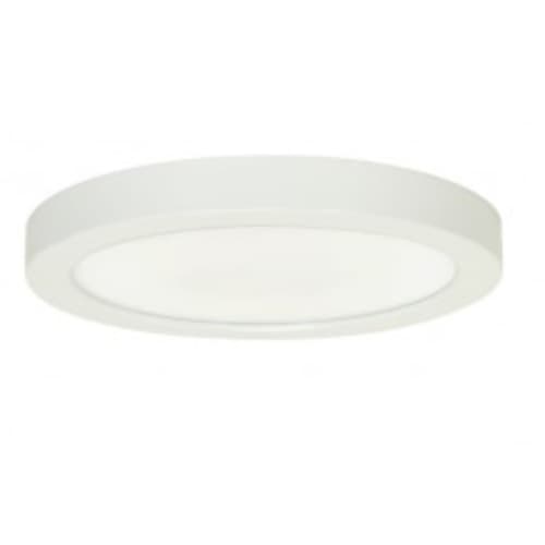 Satco 18.5W Round 9 Inch LED Flush Mount, 277V, Dimmable, 5000K, 90 CRI, White