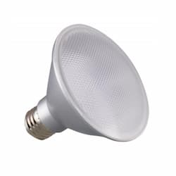 Satco 12.5W LED PAR30 Bulb, Short Neck, Dimmable, 40 Degree Beam, E26, 1000 lm, 120V, 3000K