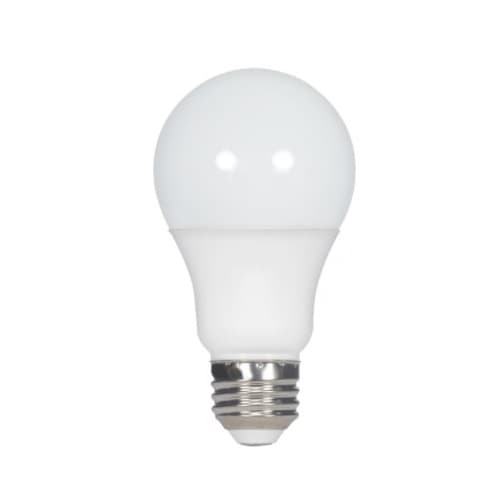 Satco 10W LED A19 Bulb, E26, 750 lm, 120V, 3000K, White/Frosted, Bulk
