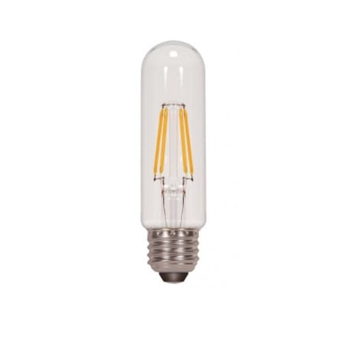 Satco 4.5W LED T10 Bulb, 40W Inc. Retrofit, E26, 450 lm, 120V, 4000K, Clear