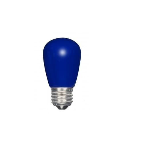 Satco 1.4W LED S14 Specialty and Indicator Ceramic Blue Bulb