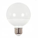 Satco 6W G25 LED Globe Bulb, Dimmable, 2700K