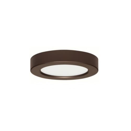 Satco Blink 10.5W 5.5" Round LED Flush Mount, 2700K, Bronze