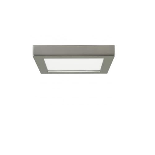 Satco Blink 13.5W 7" Square LED Flush Mount, 2700K, 780 Lumens, Brush Nickel