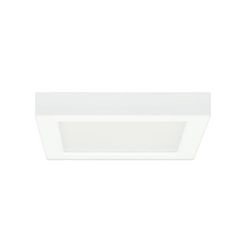 Satco 13.5W 7-in LED Blink Square Flush Mount, 120V, 3000K, White