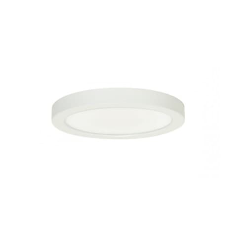 Satco 9-in 18.5W LED Round Flush Mount, Dim, 1200 lm, 120V, 3000K, White