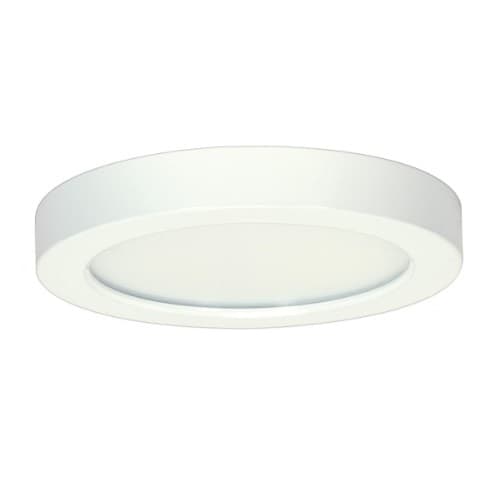 Satco 13.5W 7-in LED Blink Round Flush Mount, 120V, 3000K, White