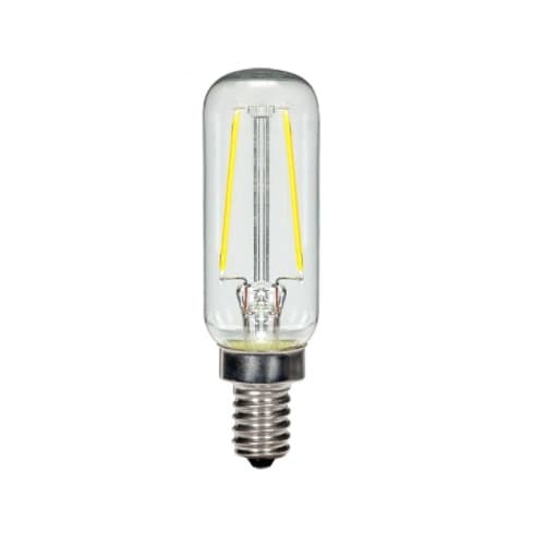 Satco 2.5W LED T6 Antique Edison Bulb, 2700K, E12, Clear