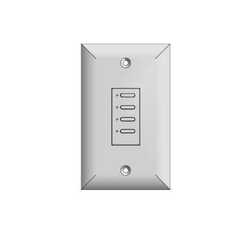 Steinel LV Series Momentary Switch w/ Green LED, 2 Button, White