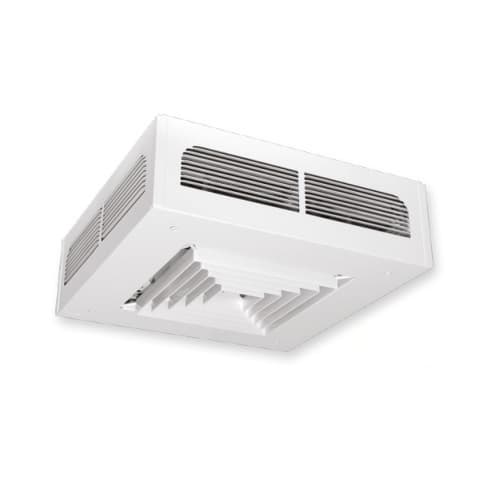 Stelpro 4000W Dragon Ceiling Fan Heater w/ Thermostat, 450 CFM, 13651 BTU/H, 3 Ph, 480V, White