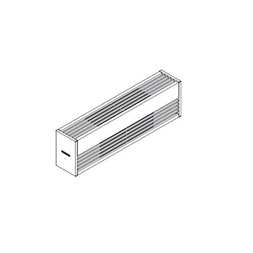 Stelpro Air Filter for ALUX4 Series Baseboard Heaters, Anodized Aluminum