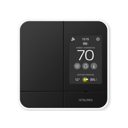 Stelpro 4000W Zigbee Smart Programmable Controller Thermostat, 240V, Black