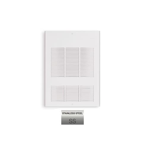 Stelpro 4800W Wall Fan Heater w/ Built-In Thermostat, Up To 500 Sq.Ft, 16381 BTU/H, 480V, Steel