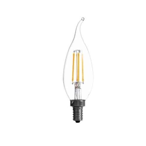 LEDVANCE Sylvania 6W TruWave LED B13 Bulb, Dimmable, E12, 650 lm, 120V, 2700K