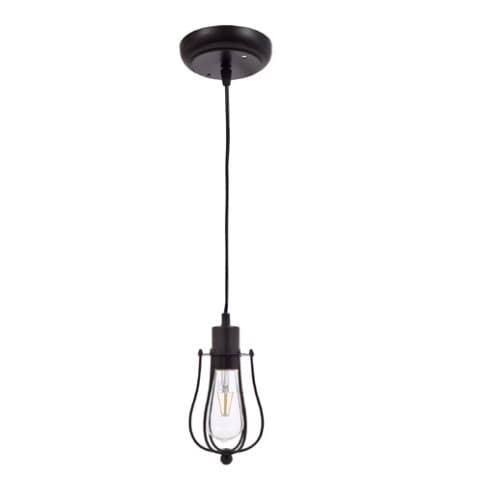 LEDVANCE Sylvania 6.5W LED Lowell Pendant Light, Dimmable, 800 lm, 2700K, Black