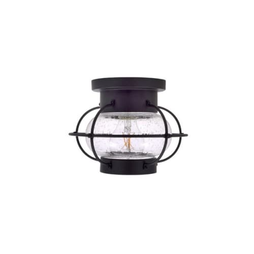 LEDVANCE Sylvania 8.5W LED Essex Semi-Flush Mount w/ Seeded Glass, Dimmable, 800 lm, 2700K, Black