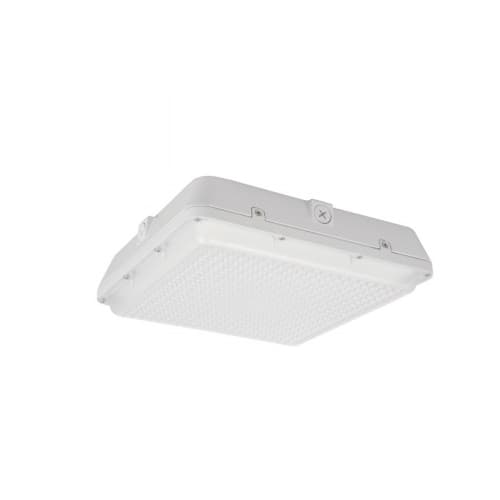 LEDVANCE Sylvania 12" 35W LED Canopy Light, Square, 150W MH Retrofit, Dim, 4725 lm, 120-277V, 4000K, White