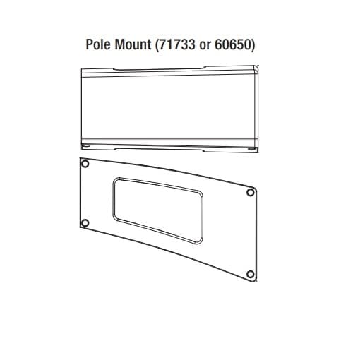 LEDVANCE Sylvania Pole Mount for Area Lights, White