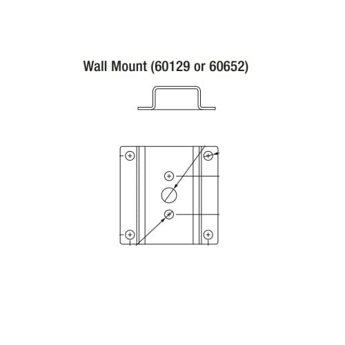 LEDVANCE Sylvania Wall Mount Bracket for Area Lights, White