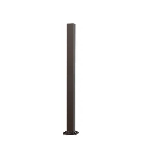 LEDVANCE Sylvania 25-ft Square Straight Pole, 11 Gauge, 4-in Square, Bronze