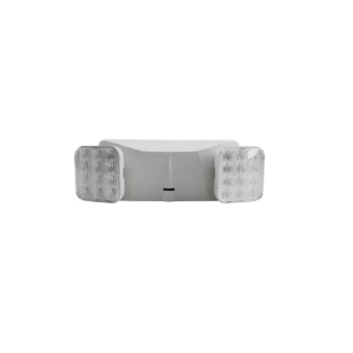 LEDVANCE Sylvania LED Emergency Light, 2 Head, White Finish, Square