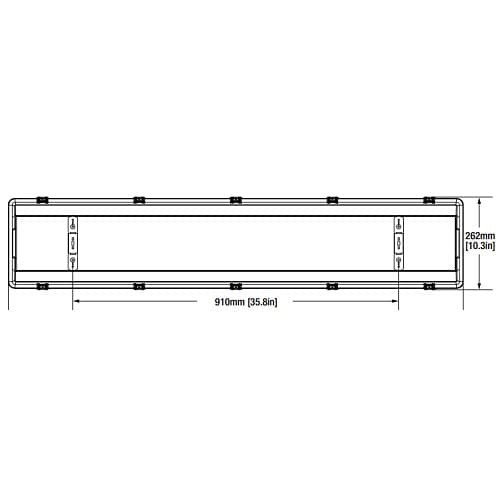 LEDVANCE Sylvania Wide Vapor Tight Pendant Mount Brackets