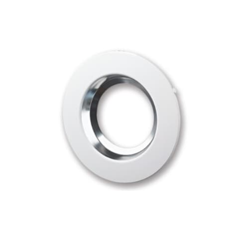 LEDVANCE Sylvania 4-in Trim Ring for RT4 Downlight Kit, Satin Nickel Trim & Satin Nickel Reflector