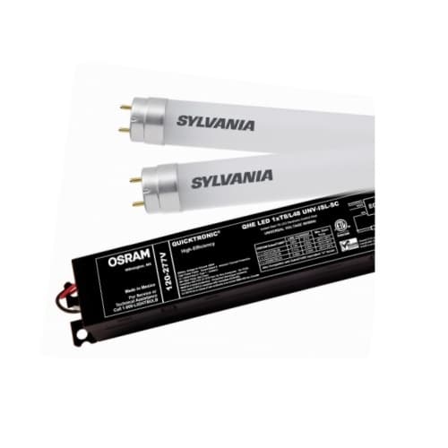 LEDVANCE Sylvania Quicktronic LED T8 Universal Voltage System, Normal Power, 2 Tube