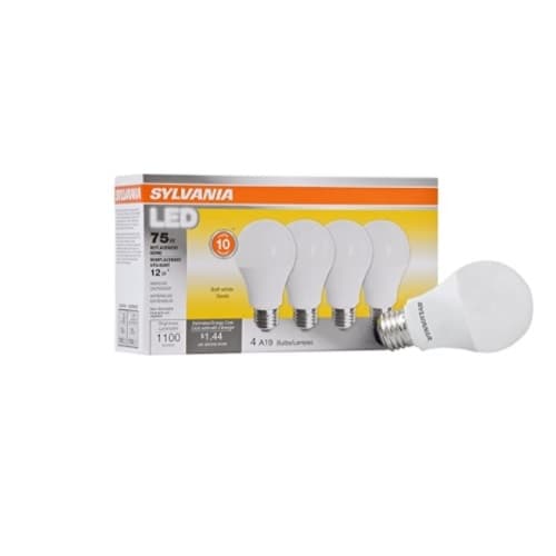 LEDVANCE Sylvania 12W LED A19 Bulb, E26, 1100 lm, 120V, 2700K, Frosted