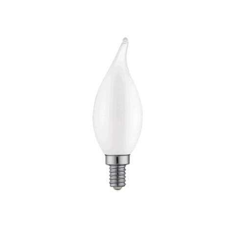 TCP Lighting 3W LED F11 Bulb, Dimmable, E12, 250 lm, 120V, 3000K, Frosted