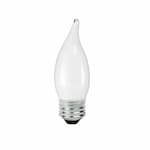 TCP Lighting 4W LED F11 Bulb, Dimmable, E26, 300 lm, 120V, 5000K, Frosted
