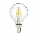 TCP Lighting 3W LED G16 Bulb, Dimmable, E12, 250 lm, 120V, 5000K, Frosted