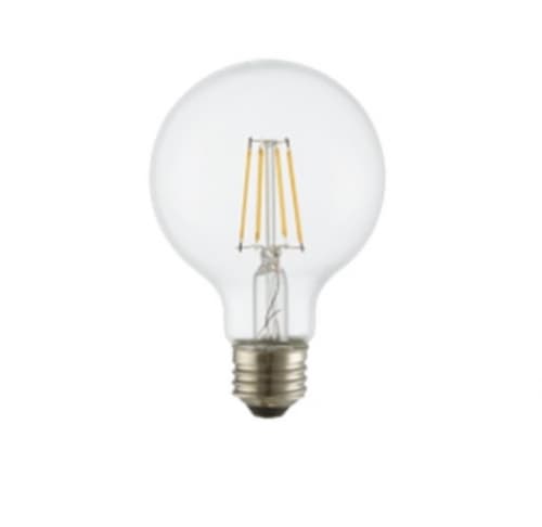 TCP Lighting 4W LED G25 Bulb, Dimmable, E26, 350 lm, 120V, 3000K, Clear