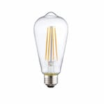 TCP Lighting 5W LED ST19 Bulb, Dimmable, E26, 450 lm, 120V, 5000K, Clear