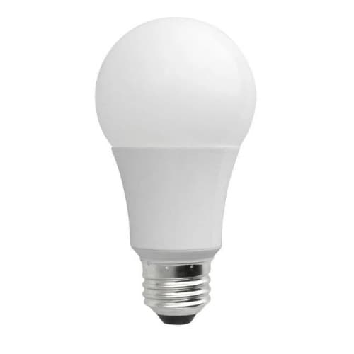 TCP Lighting 6W LED A19 Bulb, Omnidirectional, 0-10V Dim, E26, 500 lm, 4100K