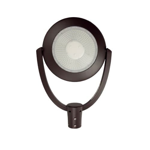 TCP Lighting 100W LED Post Top Light w/ 7-Pin Receptacle, 12359 lm, 120V-277V, 4000K, Bronze