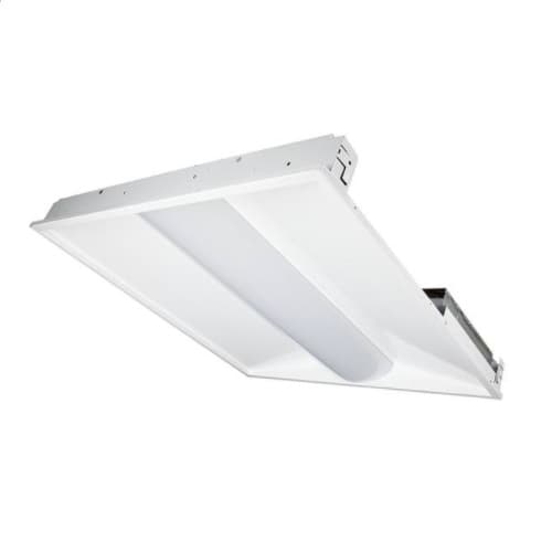 TCP Lighting 23W 2X2 LED Volumetric Troffer w/ Backup, Dimmable, 2600 lm, 3000K