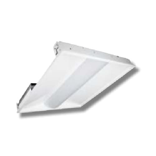 TCP Lighting 23W 2X2 LED Volumetric Troffer, Dimmable, 2600 lm, 3500K