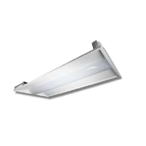 TCP Lighting 46W 2X4 LED Volumetric Troffer, Dimmable, 6000 lm, 3500K