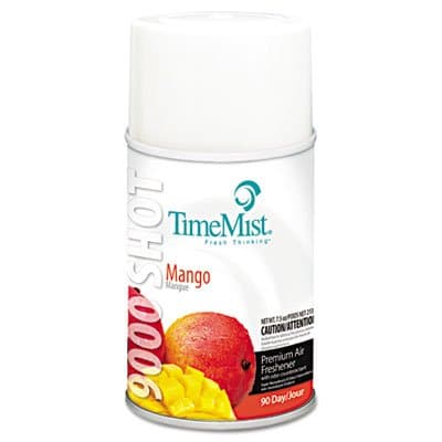 Timemist 9000 Shot Metered Air Fresheners, Mango, 7.5oz, Aerosol
