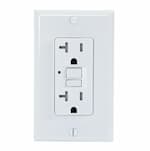 USI 20 Amp GFCI Outlet, Tamper Resistant, White