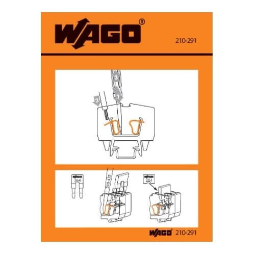 Wago Operating Instruction Stickers, Front-Entry, 264 Series