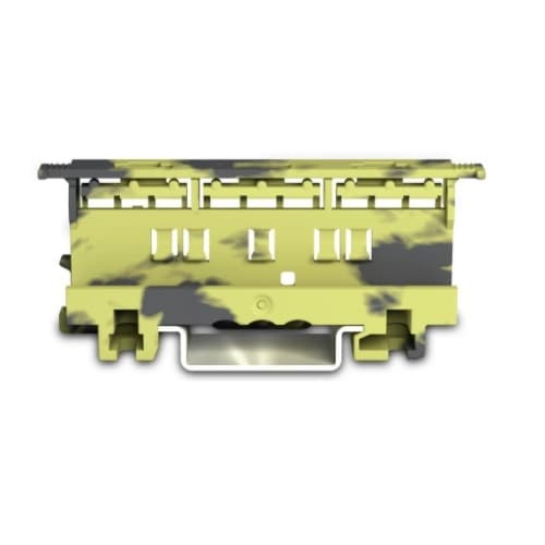 Wago 4 mm Mounting Carrier for 221 Series Lever-Nuts, Dark Gray-Yellow