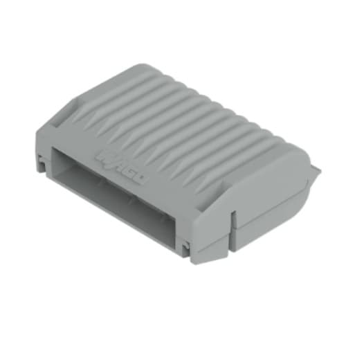 Wago Gelbox for 221 and 2x73 Series, 12 AWG, 4 mm Connectors, Size 2, Gray