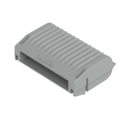 Wago Gelbox for 221 and 2x73 Series, 12 AWG, 4 mm Connectors, Size 3, Gray