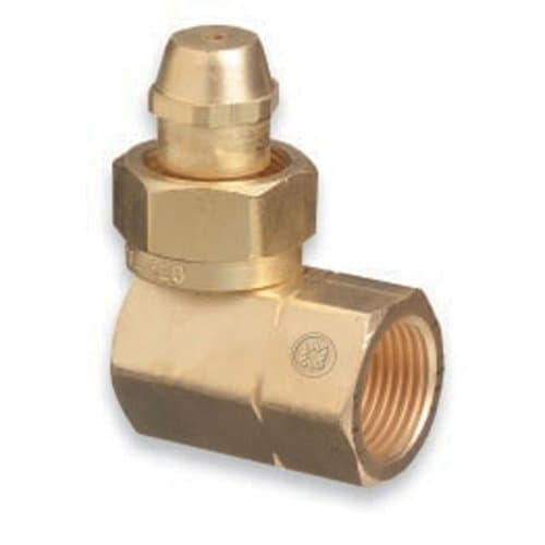 Western 0.03 lb CGA-520 Brass Cylinder Adaptor