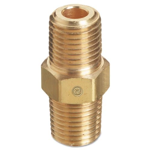 Western Male/Male Brass Pipe Thread Hex Nipple