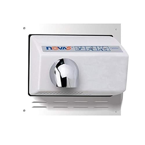 World Dryer Optional Recess Kit for Nova 5, Stainless Steel, Brushed Frame